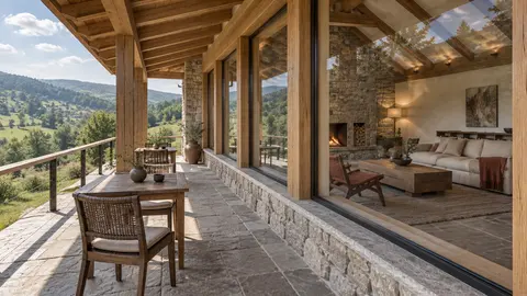 Covered terrace