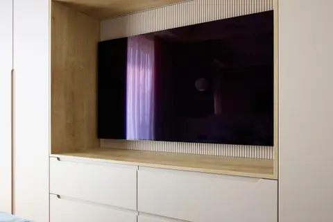 Bedroom media wall