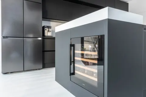 Integrated wine cooler