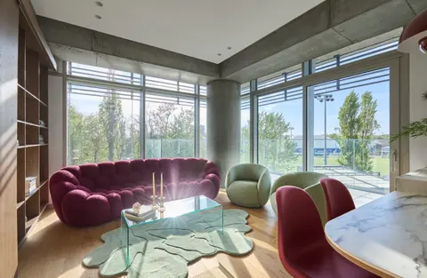 Living room & library