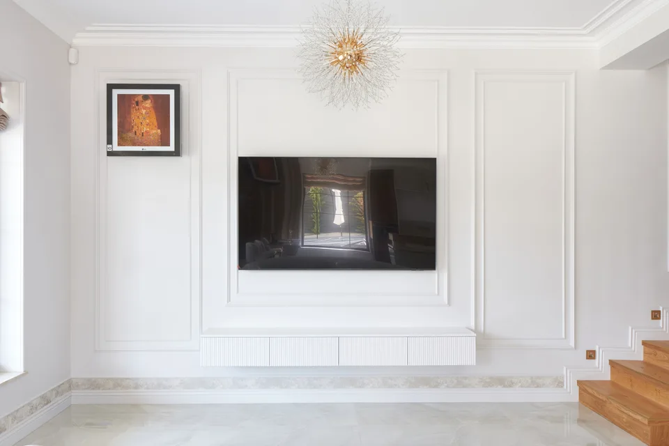 Living-room wall panelling