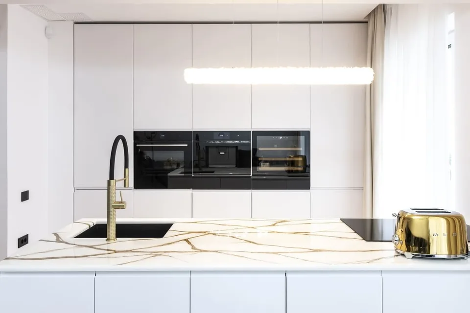Island and appliance wall