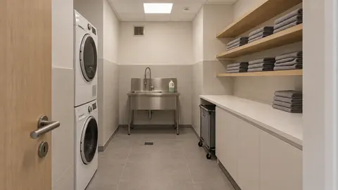 Towel & laundry room